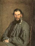 Kramskoy, Ivan Nikolaevich Portrait of the Writer Leo Tolstoy oil painting on canvas